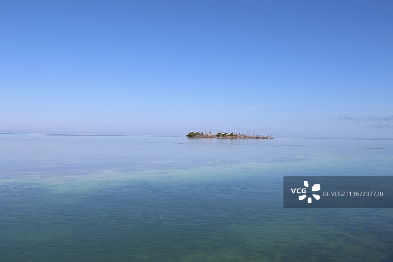 佛罗里达基韦斯特，海天一色风光图片素材