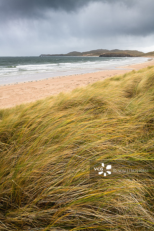 英国莱尔格巴尔纳基尔海滩的风景图片素材