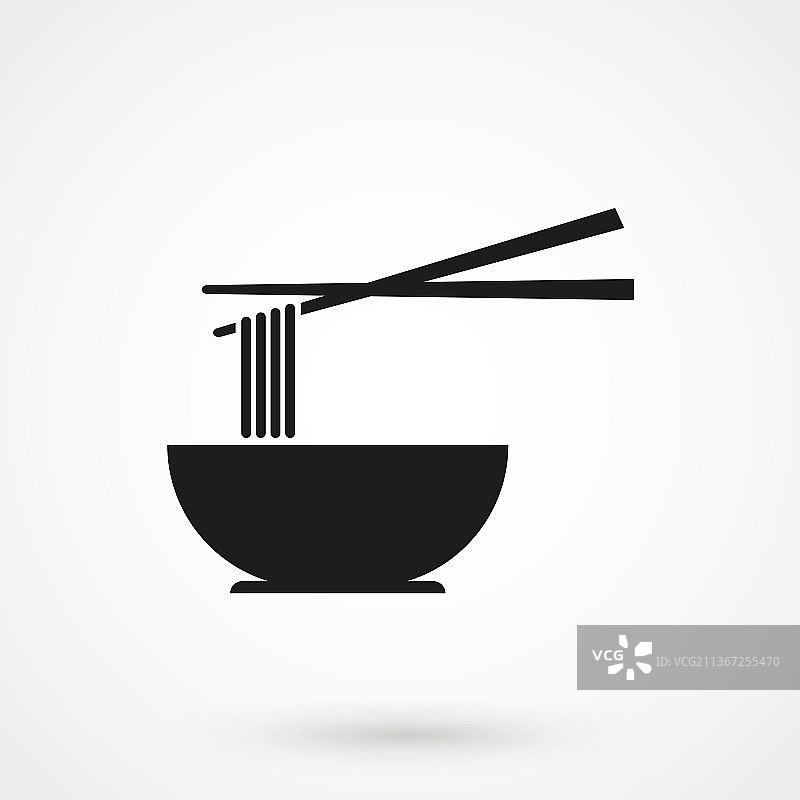 简约风格面条图标图片素材