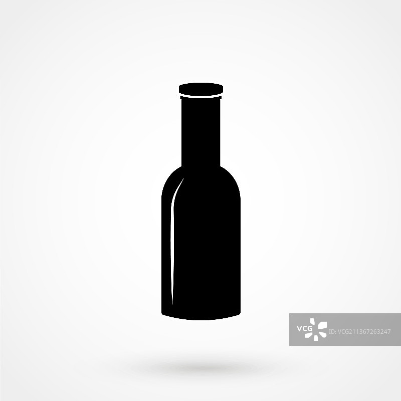 酒精饮料瓶图标图片素材