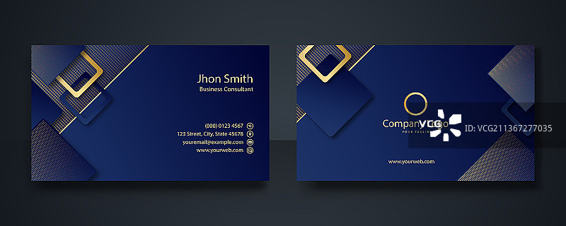 现代简约商务名片设计模板图片素材