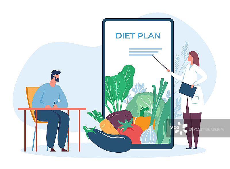 在线营养师提供健身饮食计划建议图片素材