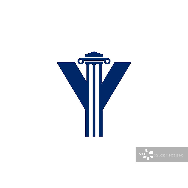 律师事务所字母Y标志设计模板元素图片素材