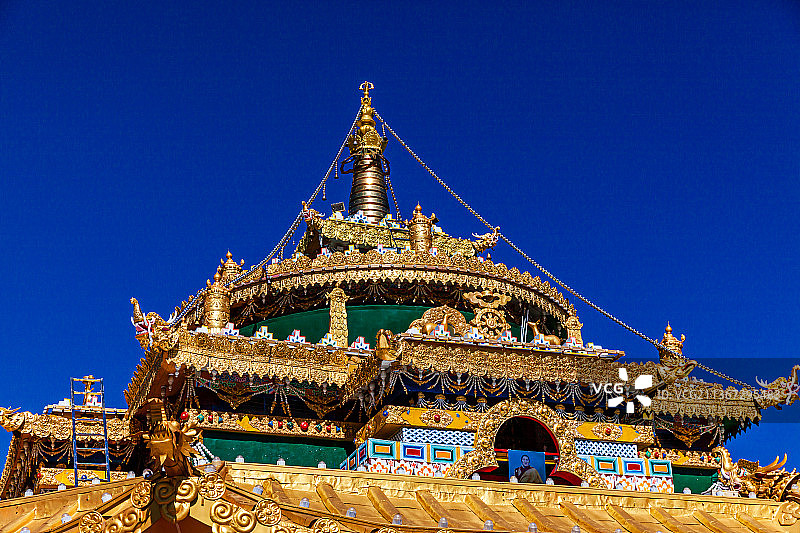 四川甘孜色达五明佛学院图片素材