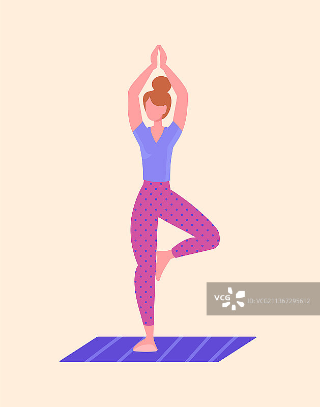 瑜伽或拉伸概念图片素材