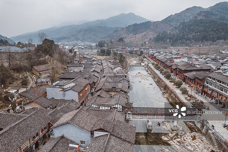 春节时分的青木川图片素材