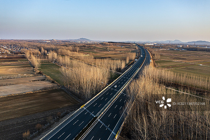 山东高速公路航拍图片素材