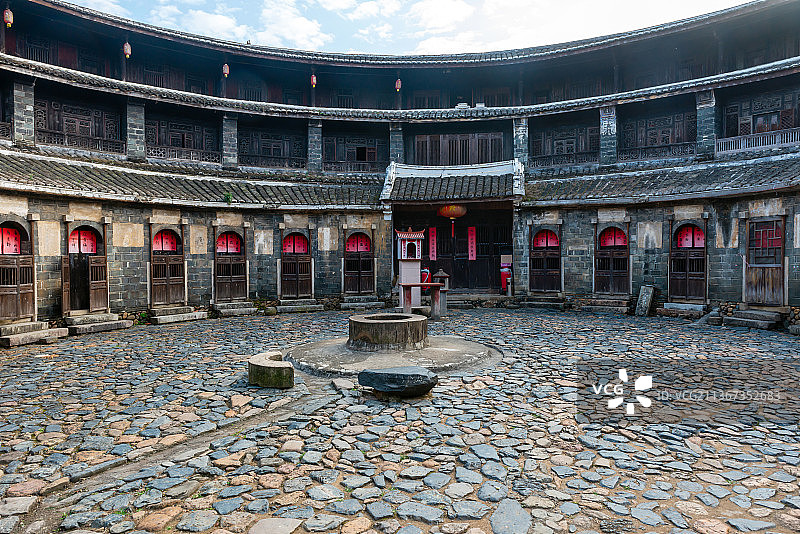 福建漳州平和土楼绳武楼图片素材
