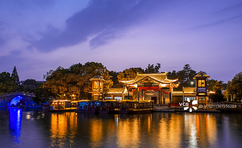 南京白鹭洲公园图片素材