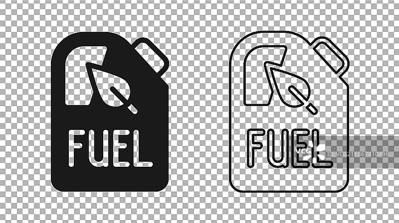 黑色生物燃料罐图标图片素材