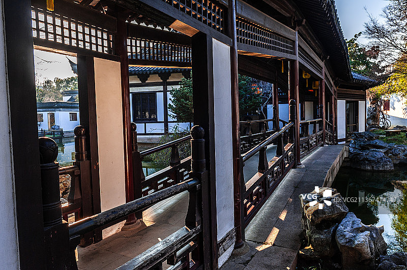 冬日常熟方塔园图片素材