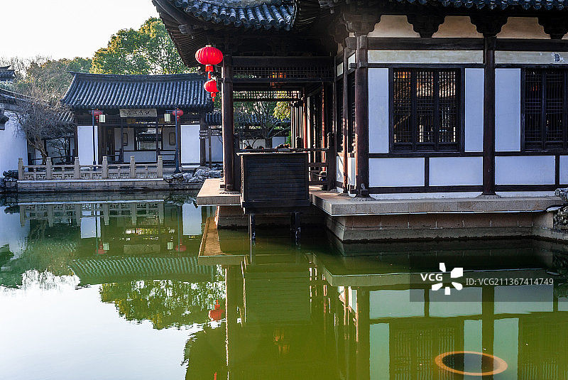 冬日常熟方塔园图片素材