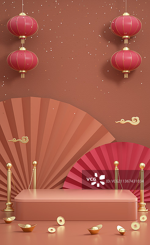 产品展台三维图形喜庆节日背景图片素材