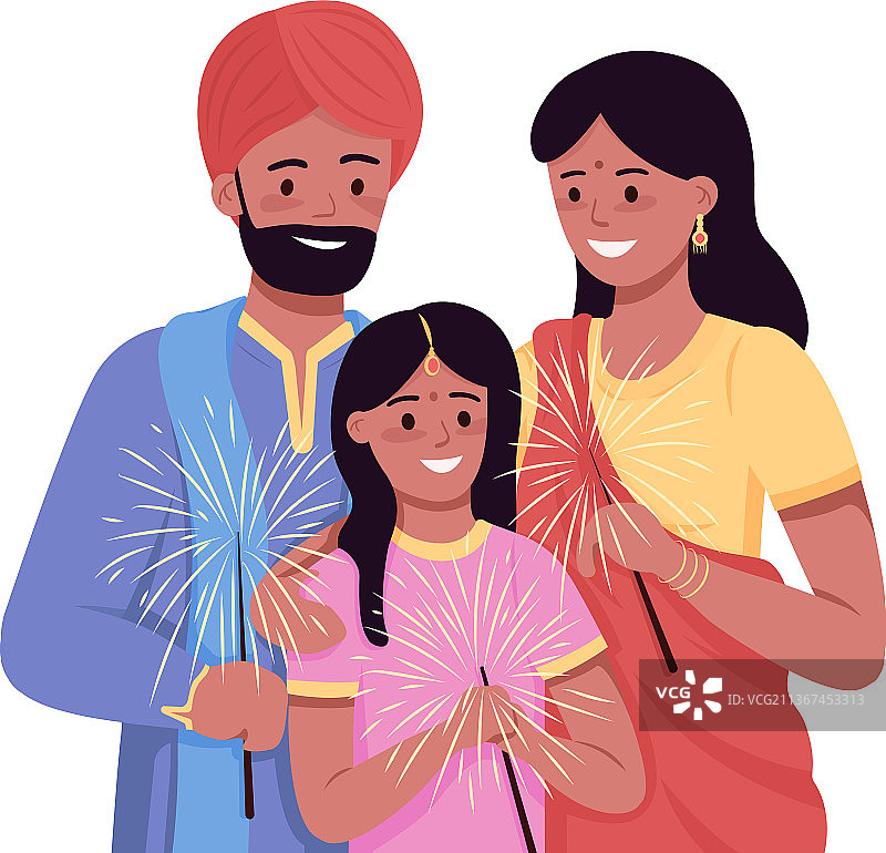 幸福家庭温馨灯光图片素材