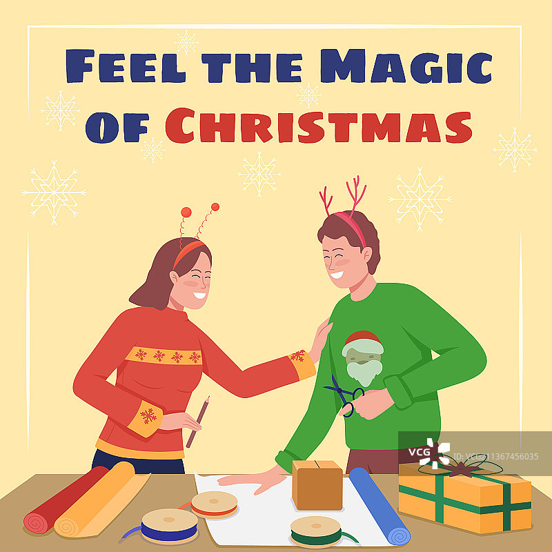 准备节日社交媒体帖子图片素材