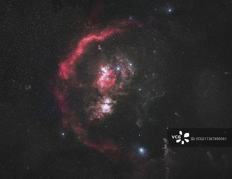 巴纳德环与猎户座大星云图片素材