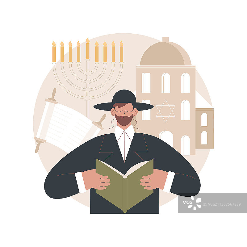 犹太教抽象概念图片素材