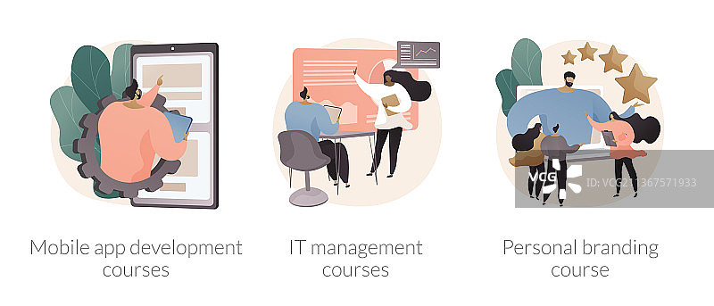 IT行业职业抽象概念图片素材