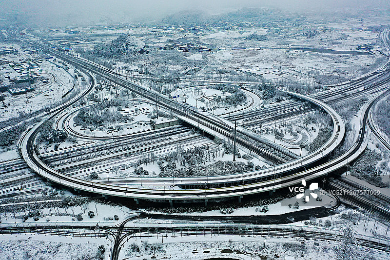 贵安国家级新区交通四通八达立交互通美如画图片素材