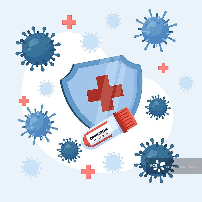 危险的奥密克戎变异株图片素材