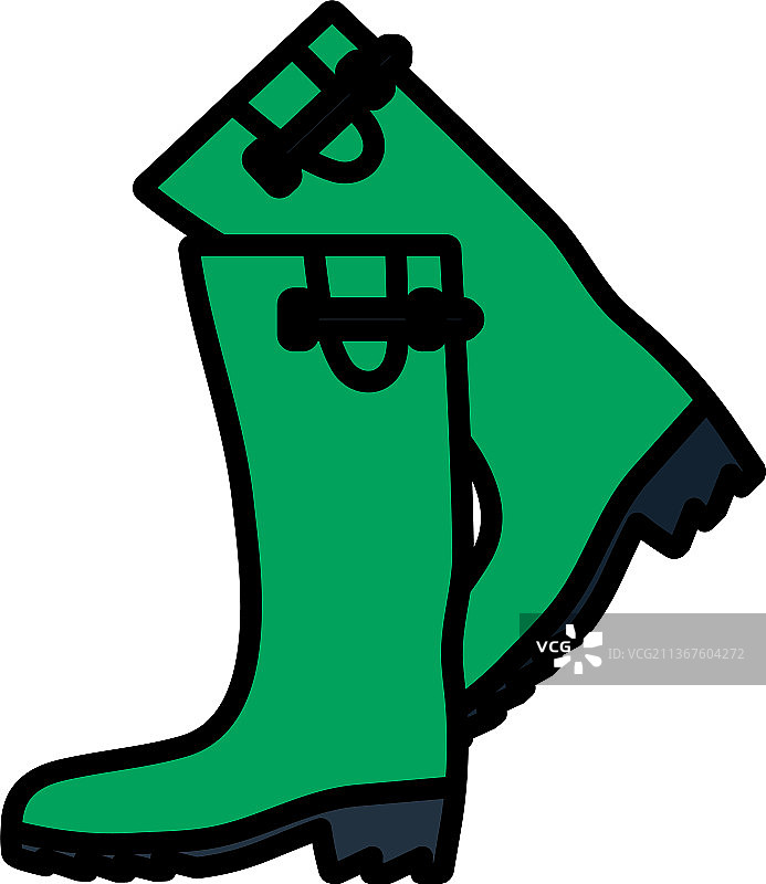 猎人橡胶靴图标图片素材