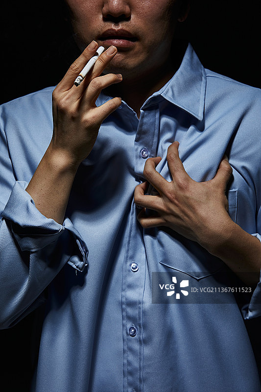 烟草制品：香烟、吸烟与戒断症状图片素材