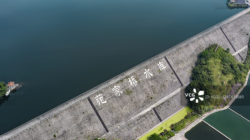 长寿区范家桥水库堤坝图片素材