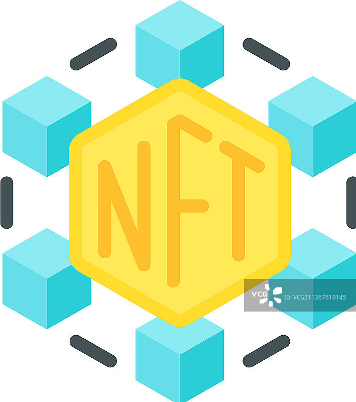 去中心化NFT相关图标图片素材
