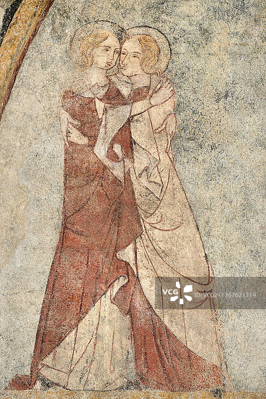 法国奥弗涅-罗讷-阿尔卑斯上卢瓦尔省布拉萨克圣罗克教堂图片素材