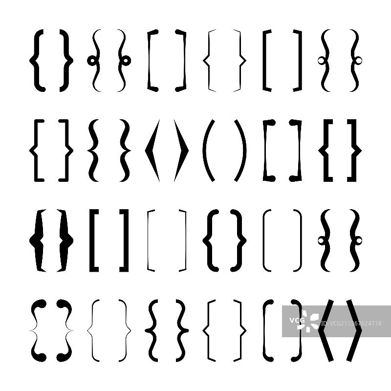 黑色引号文本框合集图片素材