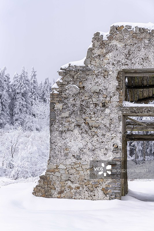 恩施双河迷人冬景图片素材