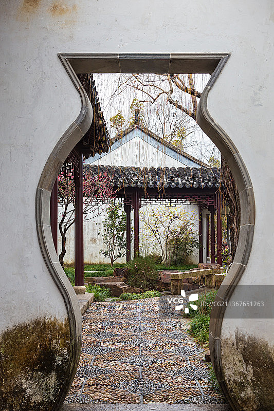 中国江苏苏州著名园林可园风光图片素材