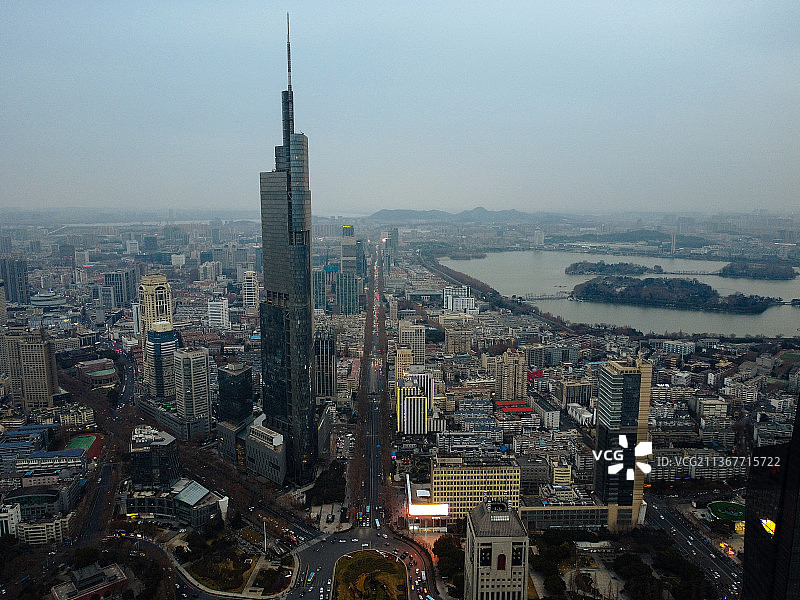 南京 紫峰大厦 中山路 新街口 南京中心 国际金融中心 世贸中心 交通大厦 珠江路图片素材