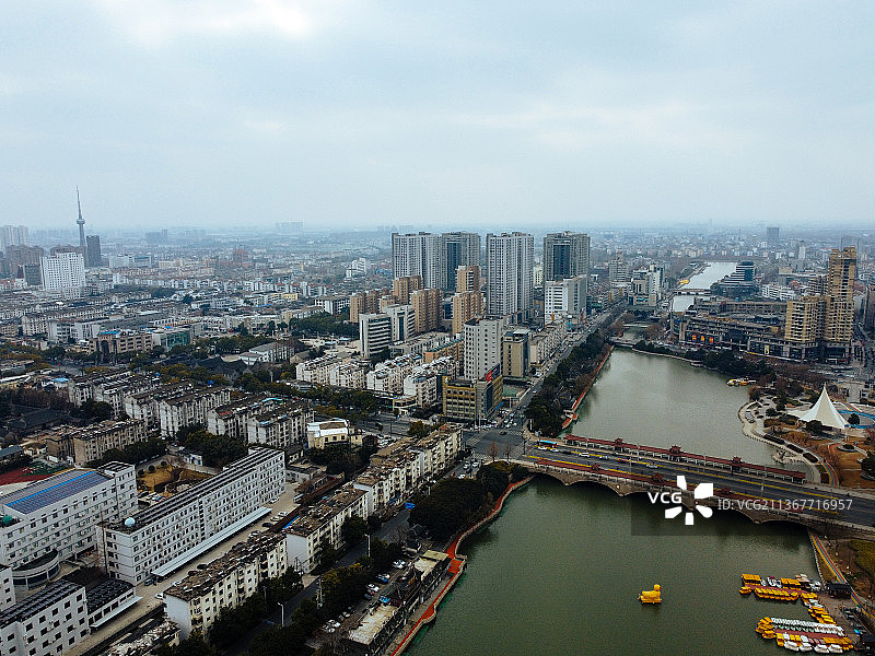 泰州 东进东路 双拥广场 茂业百货 金鹰国际 凤城河 锦泰购物 金茂大图片素材