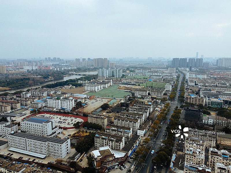 泰州 东进东路 双拥广场 茂业百货 金鹰国际 凤城河 锦泰购物 金茂大图片素材