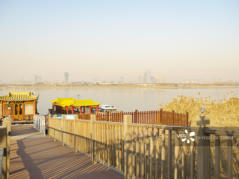 河北省石家庄市滹沱河生态旅游区图片素材