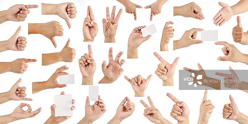 各种手势合成图片素材