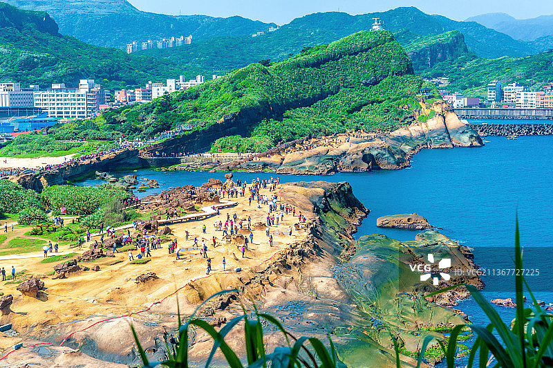 中国台湾新北野柳地质公园图片素材