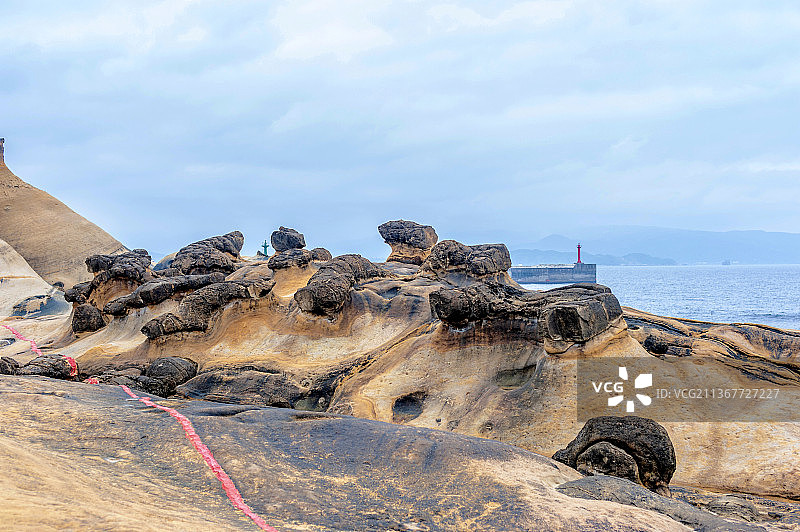 中国台湾新北野柳地质公园图片素材