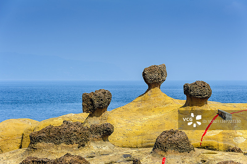 中国台湾新北野柳地质公园图片素材