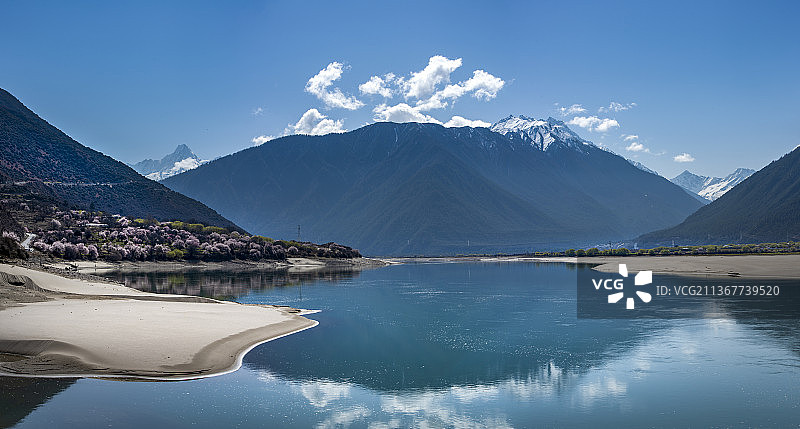林芝桃花图片素材