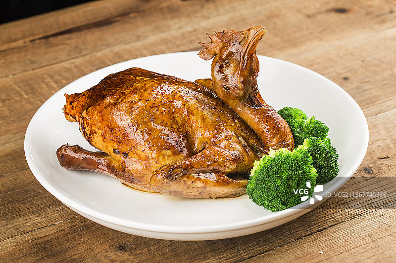 一只豉油鸡图片素材