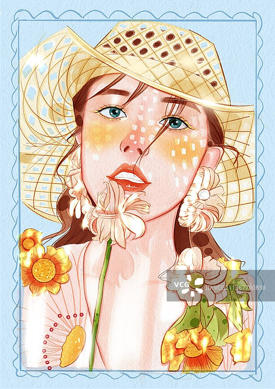 美女肖像图片素材