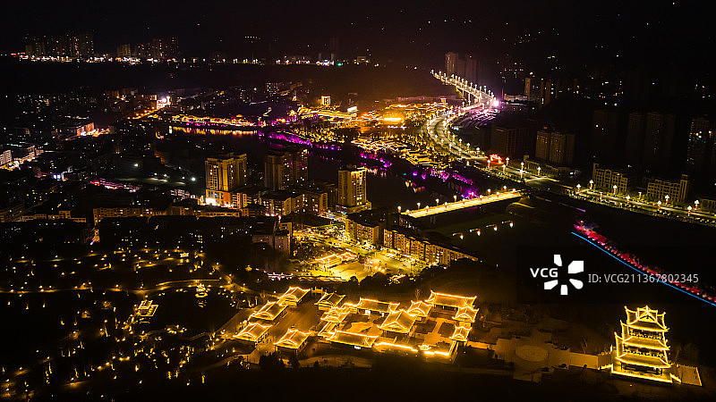 灯火辉煌图片素材