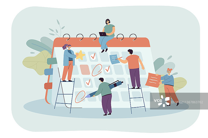 商务人士规划会议日程图片素材