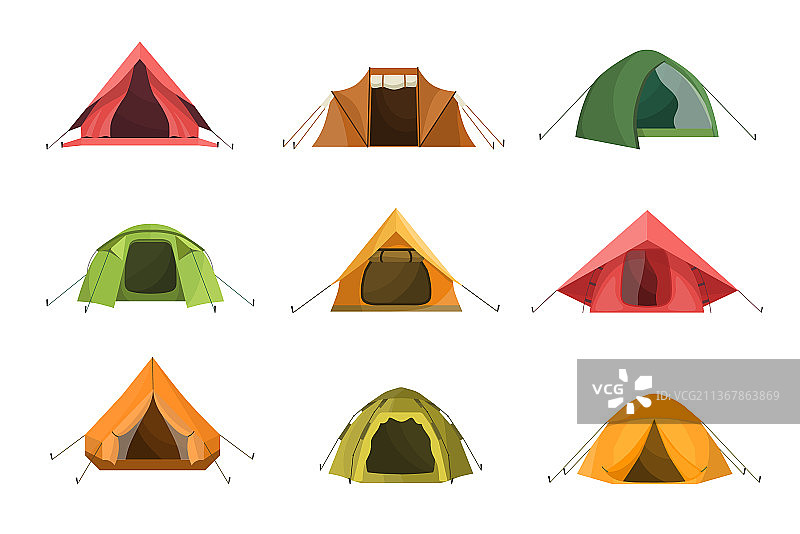 用于探险旅行的营地帐篷图片素材