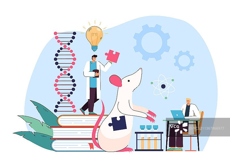 基因实验室研究与实验图片素材