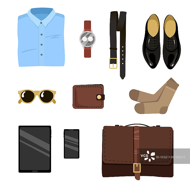 男士办公室工作服装图片素材