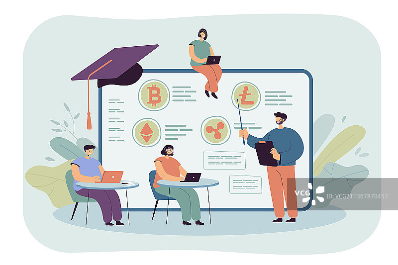 学院里教授讲授金融知识图片素材
