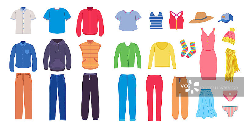 男女服装配饰合集图片素材